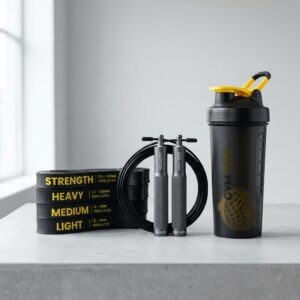 Resistance Bands, Speed Rope and Sports Shaker Bottle