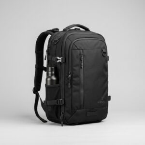 Durable Black Travel Backpack