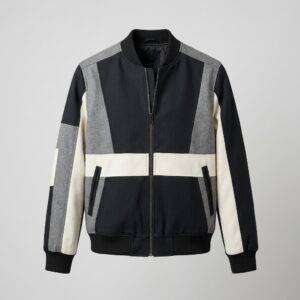 Color Block Bomber Jacket