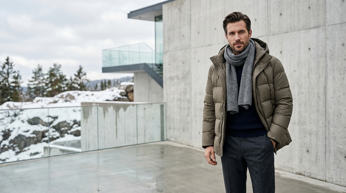 Relaxed Fit Wool Winter Jacket